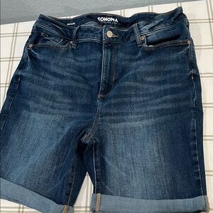 Sonoma Dark Indigo Denim Bermuda Shorts